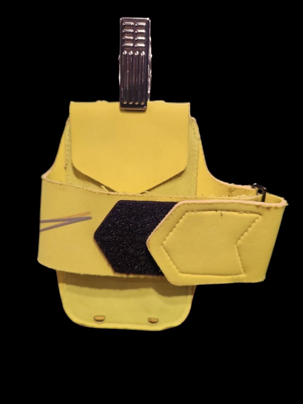 Nike Yellow Arm-band Phone Holder Gray Swoosh Accent - Picture 5 of 5